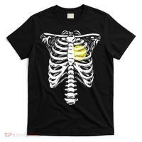 Softball Heart Skeleton Rib Cage Halloween Love Softball T-Shirt thumb 0