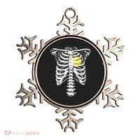 Softball Heart Skeleton Rib Cage Halloween Love Softball Ornament thumb 0