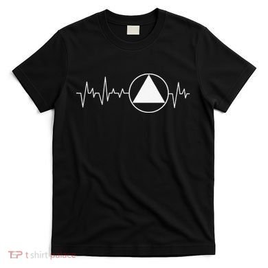 Sobriety Heartbeat Sober Recovery Abstinence AA NA T-Shirt