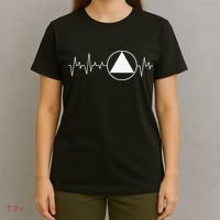 Sobriety Heartbeat Sober Recovery Abstinence AA NA T-Shirt thumb 4