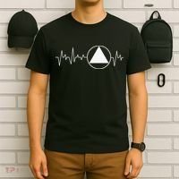 Sobriety Heartbeat Sober Recovery Abstinence AA NA T-Shirt thumb 6