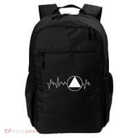 Sobriety Heartbeat Sober Recovery Abstinence AA NA Backpack thumb 0