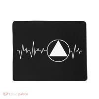 Sobriety Heartbeat Sober Recovery Abstinence AA NA Mousepad thumb 0