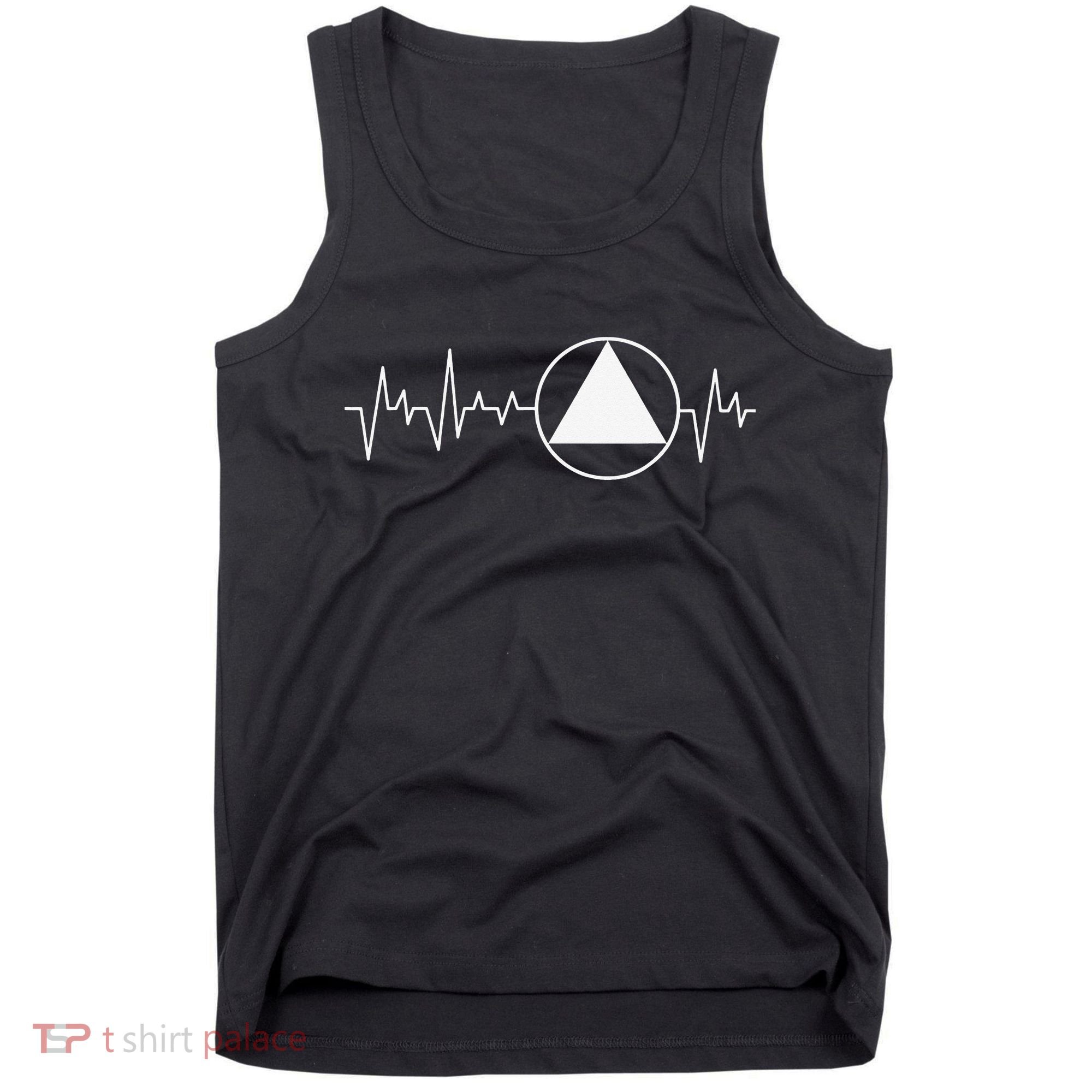 Sobriety Heartbeat Sober Recovery Abstinence AA NA Tank Top