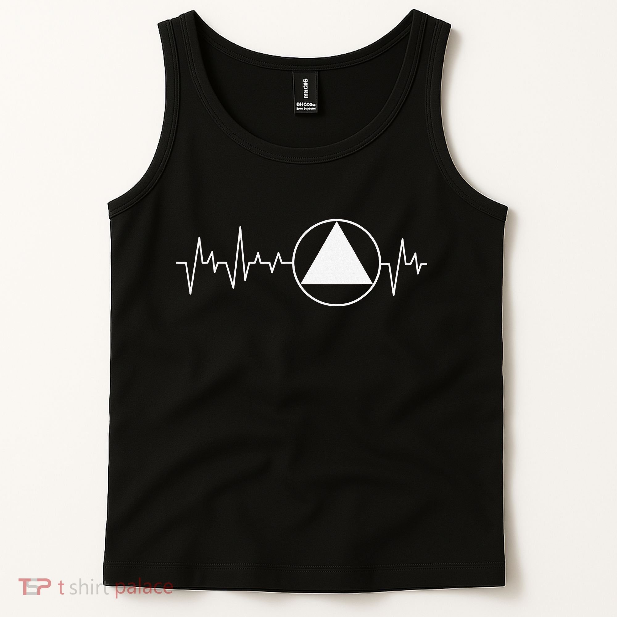 Sobriety Heartbeat Sober Recovery Abstinence AA NA Tank Top