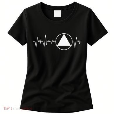 Sobriety Heartbeat Sober Recovery Abstinence AA NA Women's T-Shirt