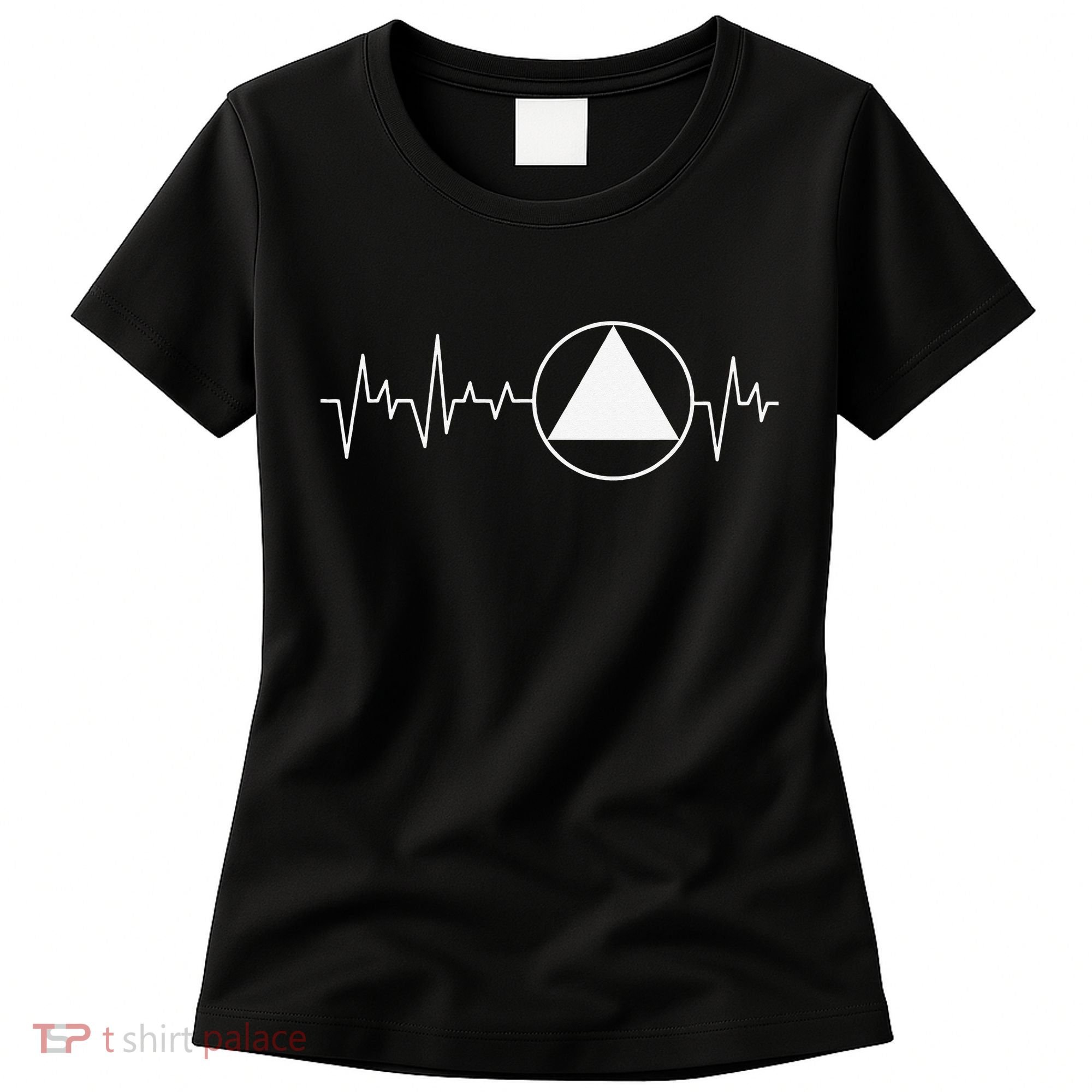 Sobriety Heartbeat Sober Recovery Abstinence AA NA Women's T-Shirt