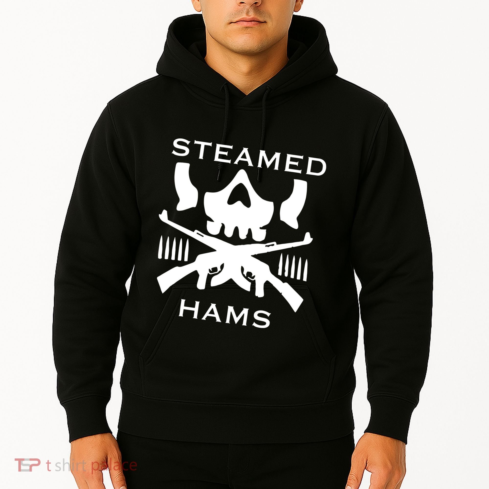 Steamed Hams Skull Guns Hoodie
