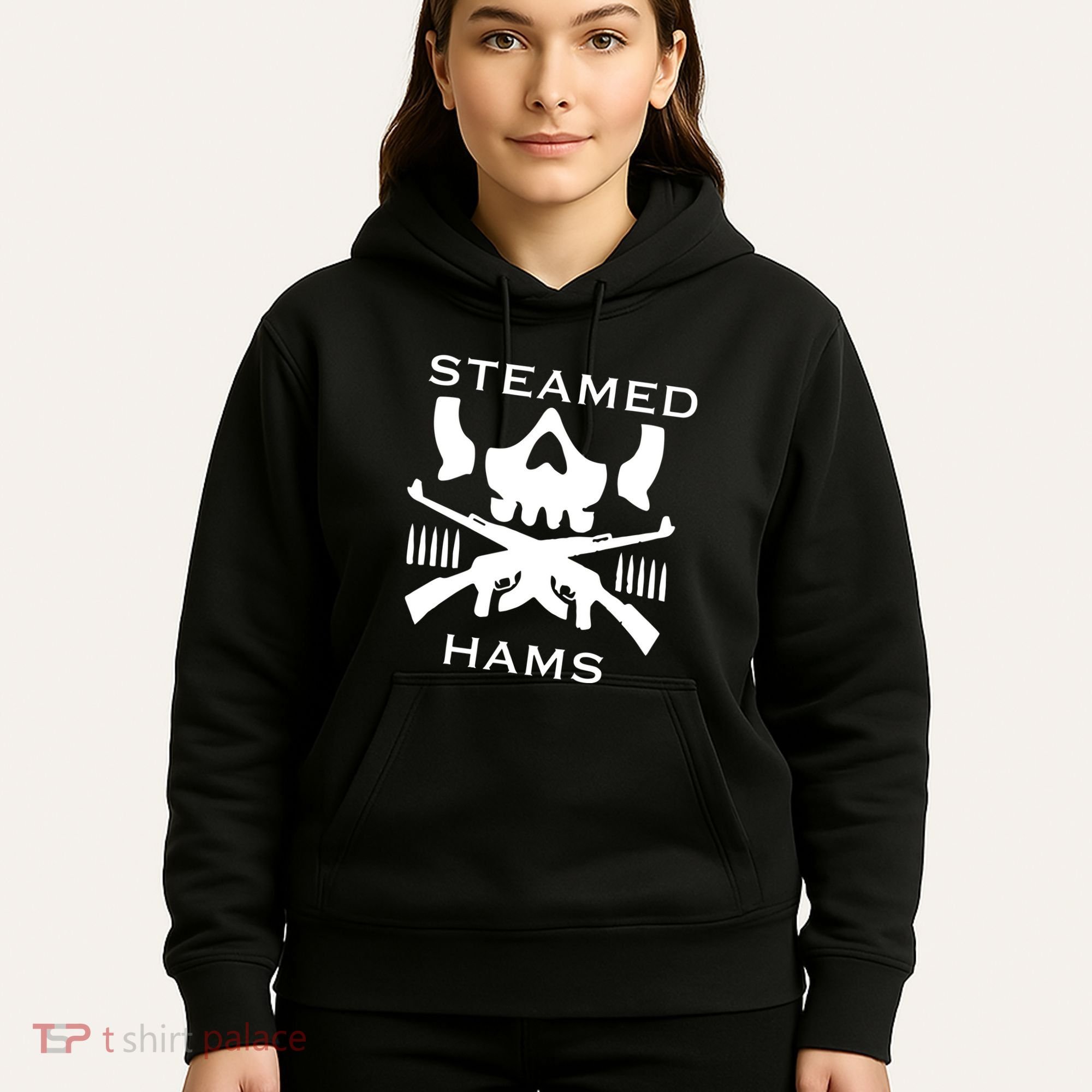 Steamed Hams Skull Guns Hoodie