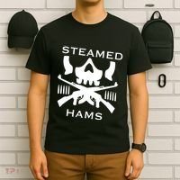 Steamed Hams Skull Guns T-Shirt thumb 6
