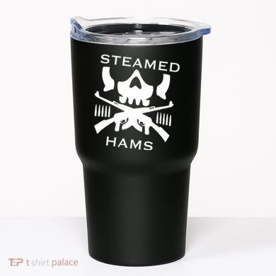 Steamed Hams Skull Guns Tumbler