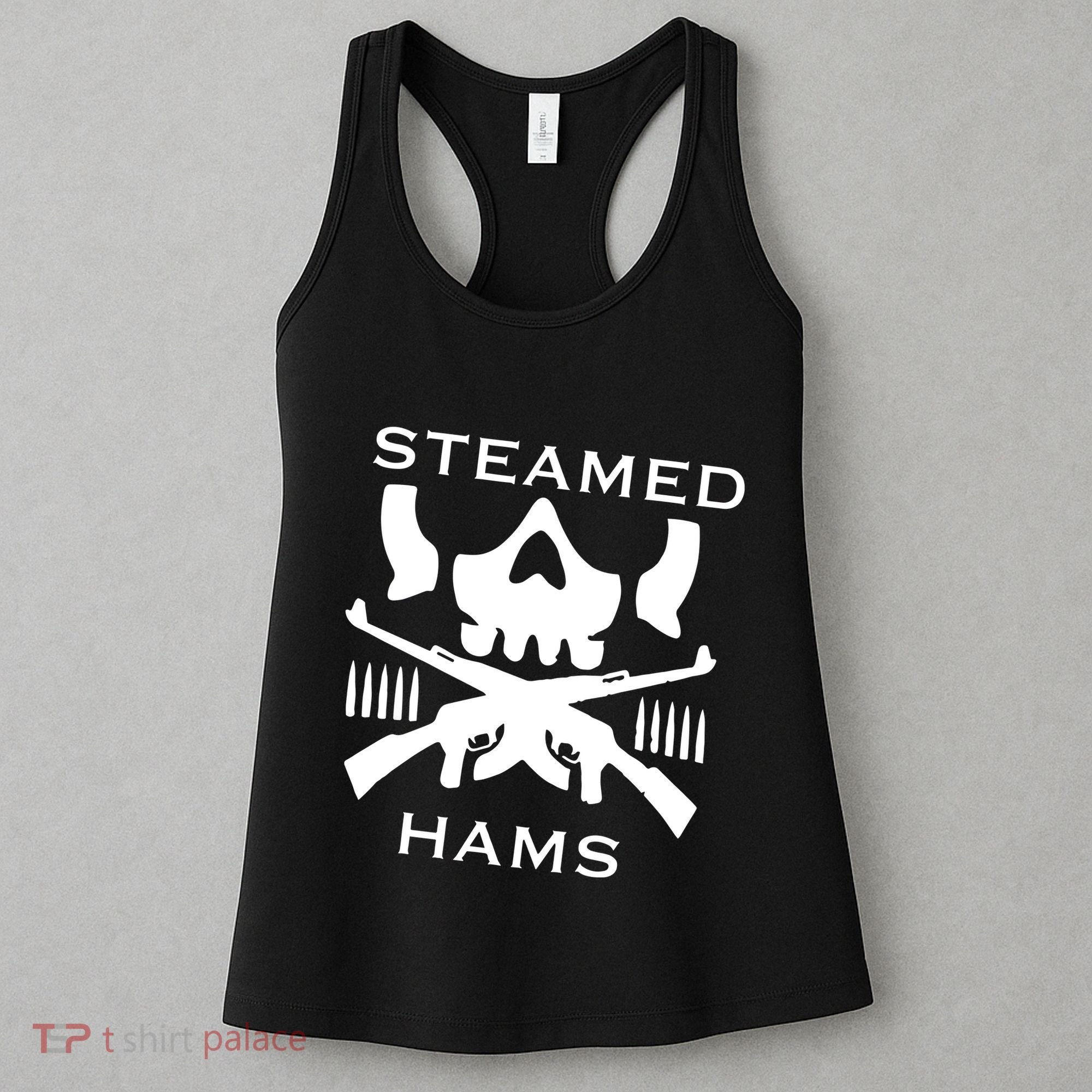 Steamed Hams Skull Guns Women's Tank Top