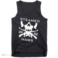 Steamed Hams Skull Guns Tank Top thumb 0