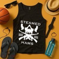 Steamed Hams Skull Guns Tank Top thumb 4