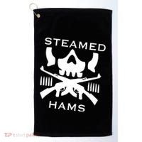 Steamed Hams Skull Guns Golf Towel thumb 0