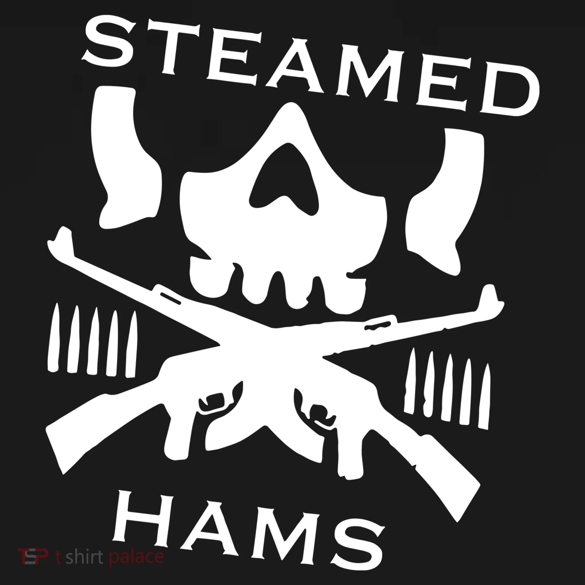Steamed Hams Skull Guns Visor