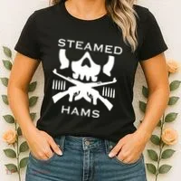 Steamed Hams Skull Guns Women's T-Shirt thumb 2