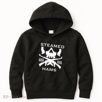 Steamed Hams Skull Guns Kids Hoodie thumb 0
