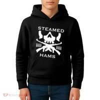 Steamed Hams Skull Guns Kids Hoodie thumb 4