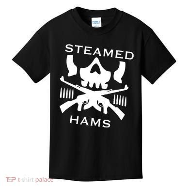 Steamed Hams Skull Guns Kids T-Shirt