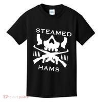 Steamed Hams Skull Guns Kids T-Shirt thumb 0