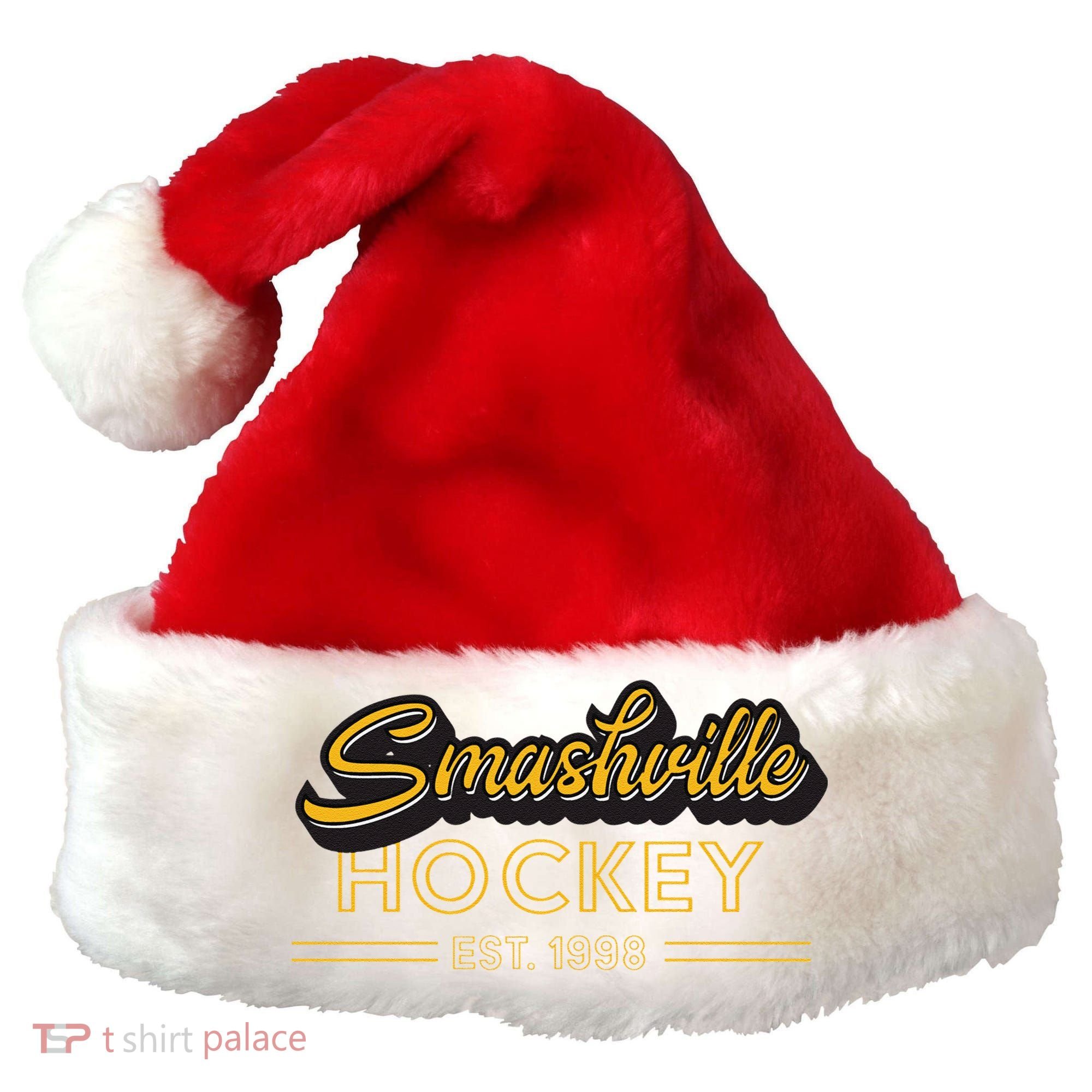 Smashville Hockey Santa Hat