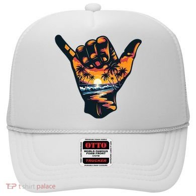 Shaka Hand Sign Aloha Surfing Surf Summer Vacation Beach  Hat
