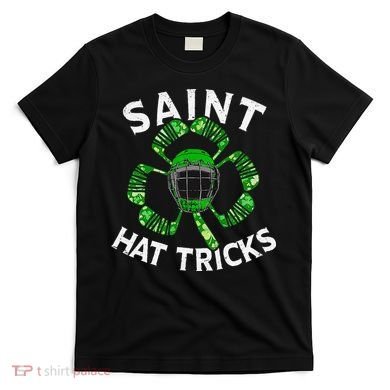 Saint Hattrick St Patrick's Day Hockey Hat Tricks T-Shirt