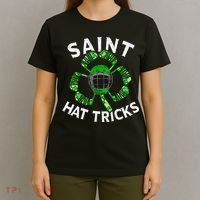 Saint Hattrick St Patrick's Day Hockey Hat Tricks T-Shirt thumb 4