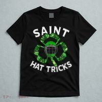 Saint Hattrick St Patrick's Day Hockey Hat Tricks T-Shirt thumb 5