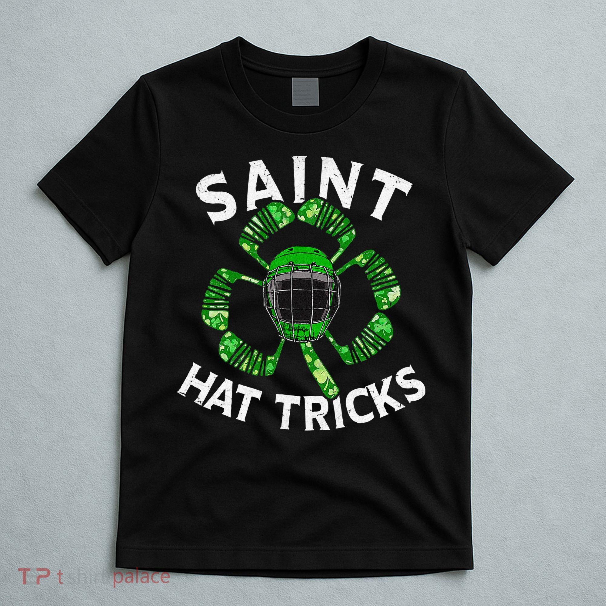 Saint Hattrick St Patrick's Day Hockey Hat Tricks T-Shirt