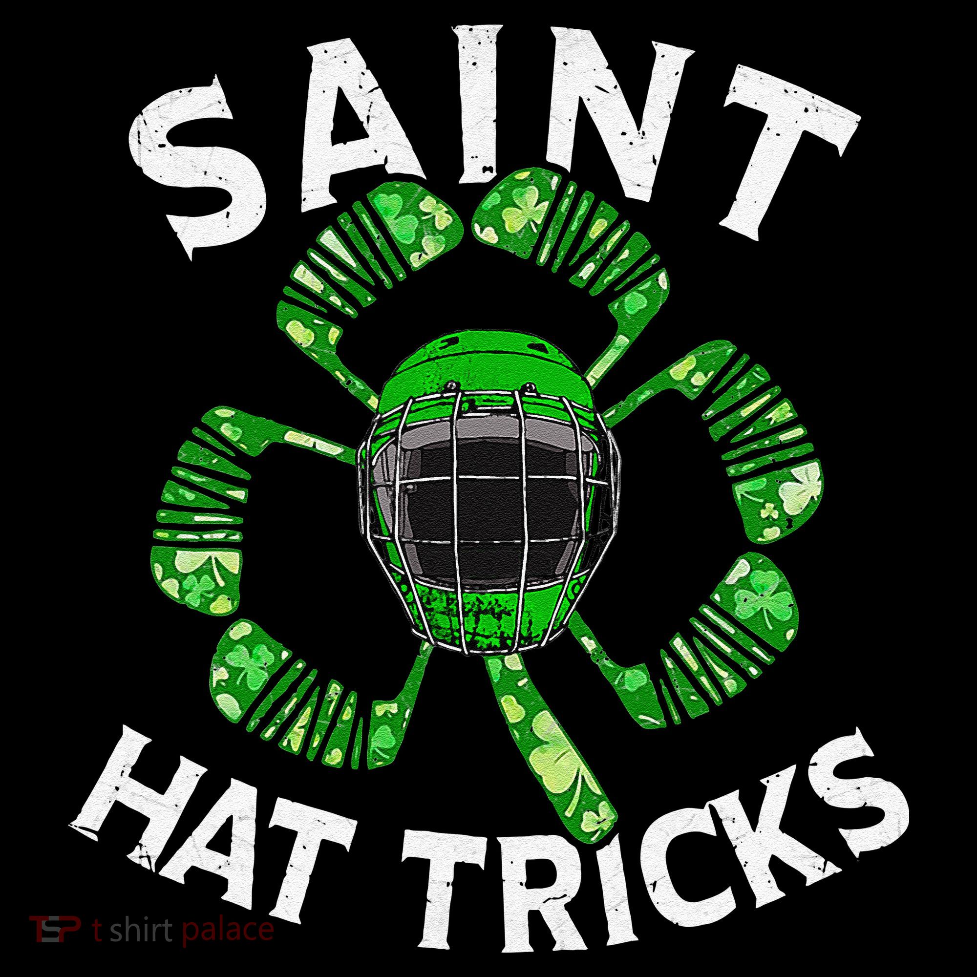 Saint Hattrick St Patrick's Day Hockey Hat Tricks Women's Hoodie