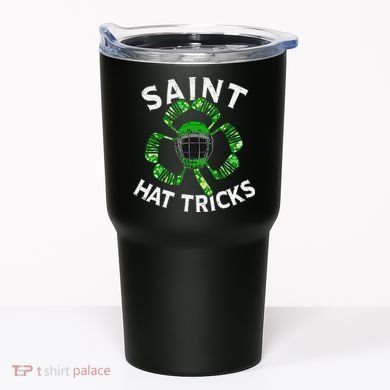 Saint Hattrick St Patrick's Day Hockey Hat Tricks Tumbler