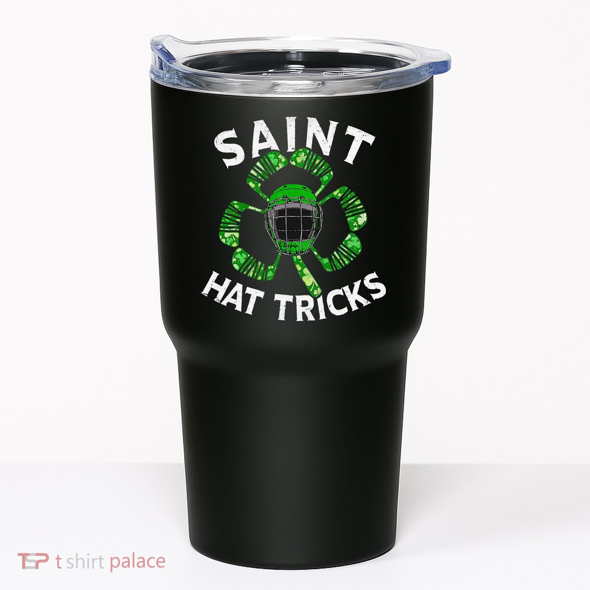 Saint Hattrick St Patrick's Day Hockey Hat Tricks Tumbler