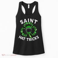 Saint Hattrick St Patrick's Day Hockey Hat Tricks Women's Tank Top thumb 0