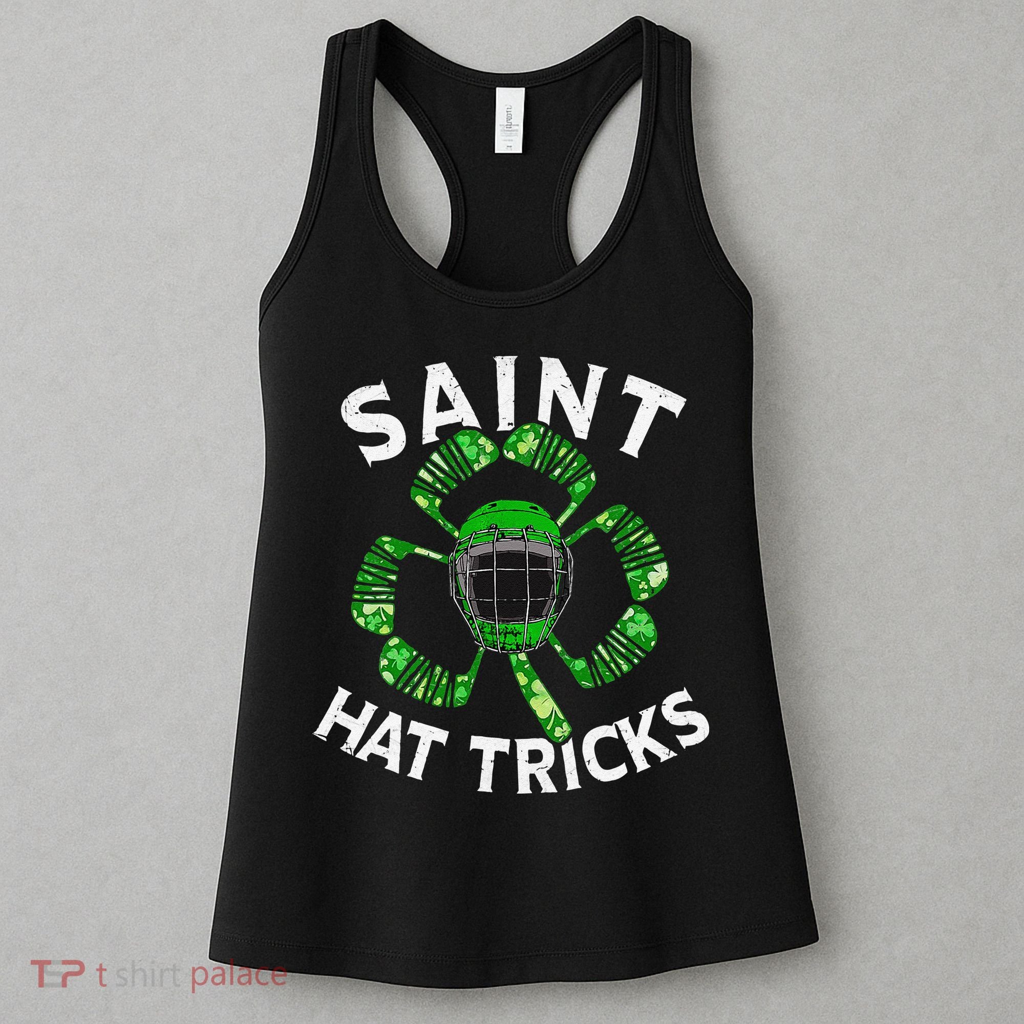 Saint Hattrick St Patrick's Day Hockey Hat Tricks Women's Tank Top