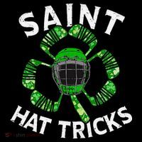 Saint Hattrick St Patrick's Day Hockey Hat Tricks Toddler Hoodie thumb 2