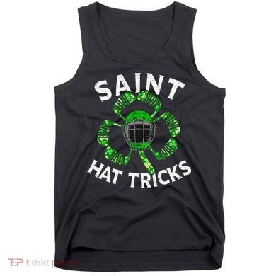 Saint Hattrick St Patrick's Day Hockey Hat Tricks Tank Top