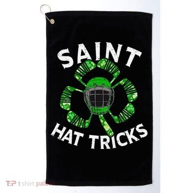 Saint Hattrick St Patrick's Day Hockey Hat Tricks Golf Towel