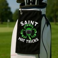 Saint Hattrick St Patrick's Day Hockey Hat Tricks Golf Towel thumb 2