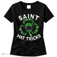 Saint Hattrick St Patrick's Day Hockey Hat Tricks Women's T-Shirt thumb 0
