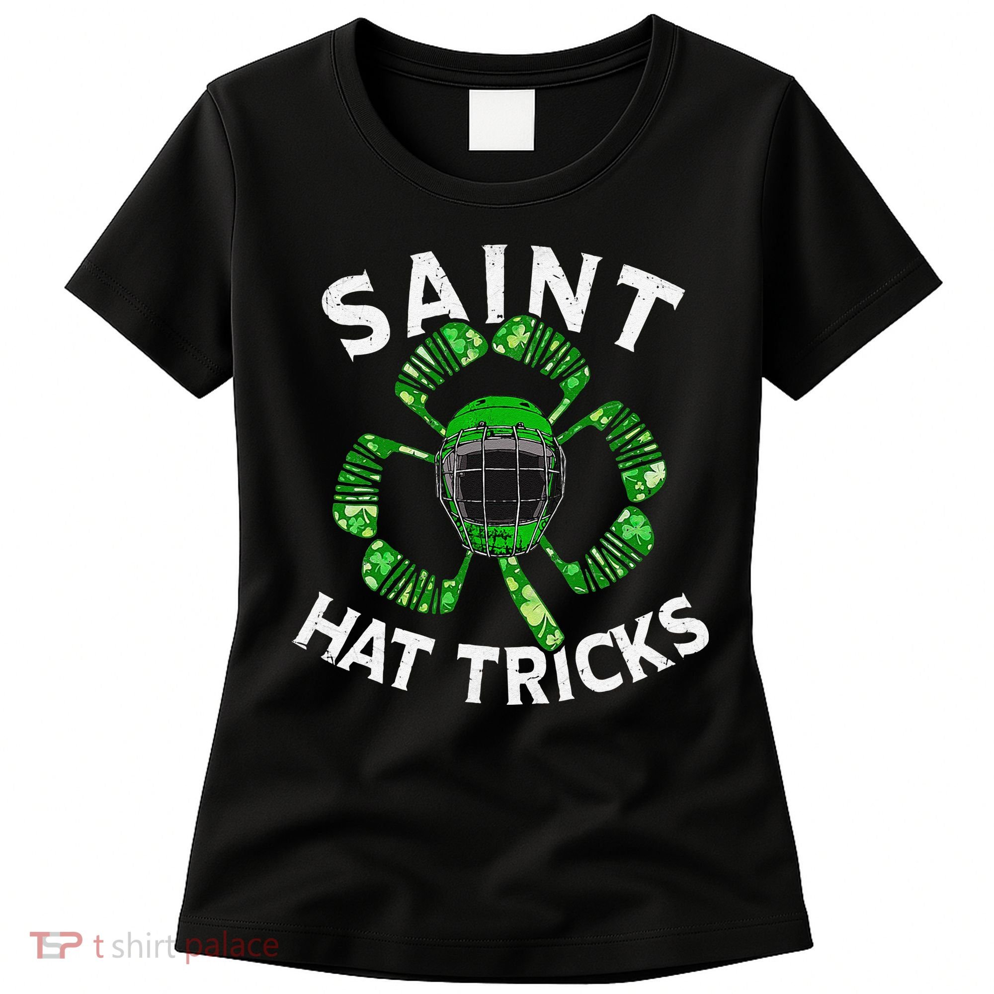 Saint Hattrick St Patrick's Day Hockey Hat Tricks Women's T-Shirt