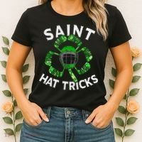 Saint Hattrick St Patrick's Day Hockey Hat Tricks Women's T-Shirt thumb 2