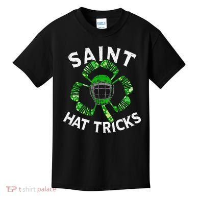 Saint Hattrick St Patrick's Day Hockey Hat Tricks Kids T-Shirt