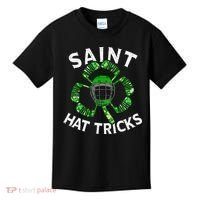 Saint Hattrick St Patrick's Day Hockey Hat Tricks Kids T-Shirt thumb 0