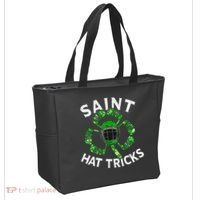 Saint Hattrick St Patrick's Day Hockey Hat Tricks Tote Bag thumb 2
