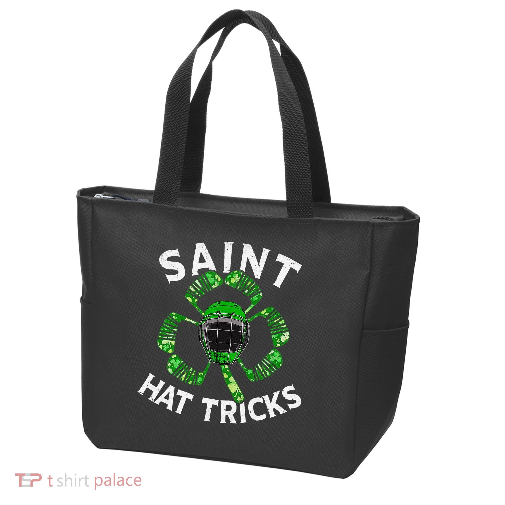 Saint Hattrick St Patrick's Day Hockey Hat Tricks Tote Bag