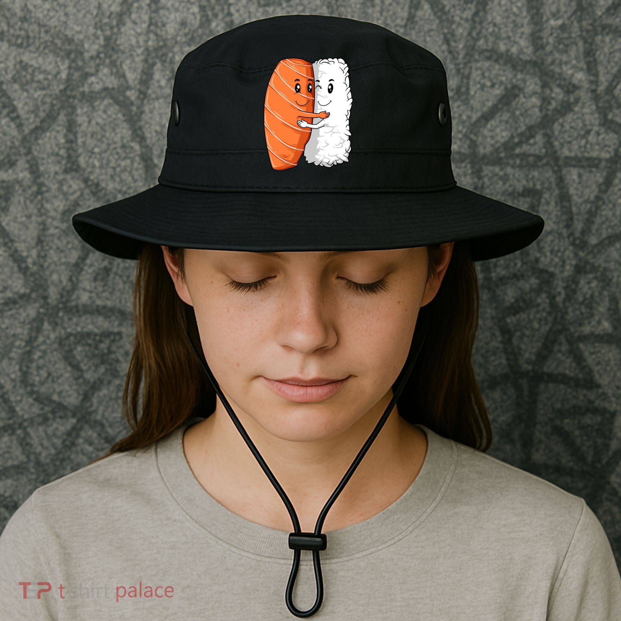 Sushi Hug Sushi Lovers Sushi Hugging Rice Sushi Lovers Gift Bucket Hat