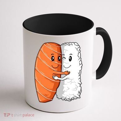 Sushi Hug Sushi Lovers Sushi Hugging Rice Sushi Lovers Gift Coffee Mug back