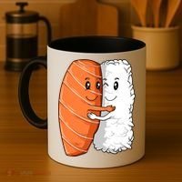 Sushi Hug Sushi Lovers Sushi Hugging Rice Sushi Lovers Gift Coffee Mug thumb 4